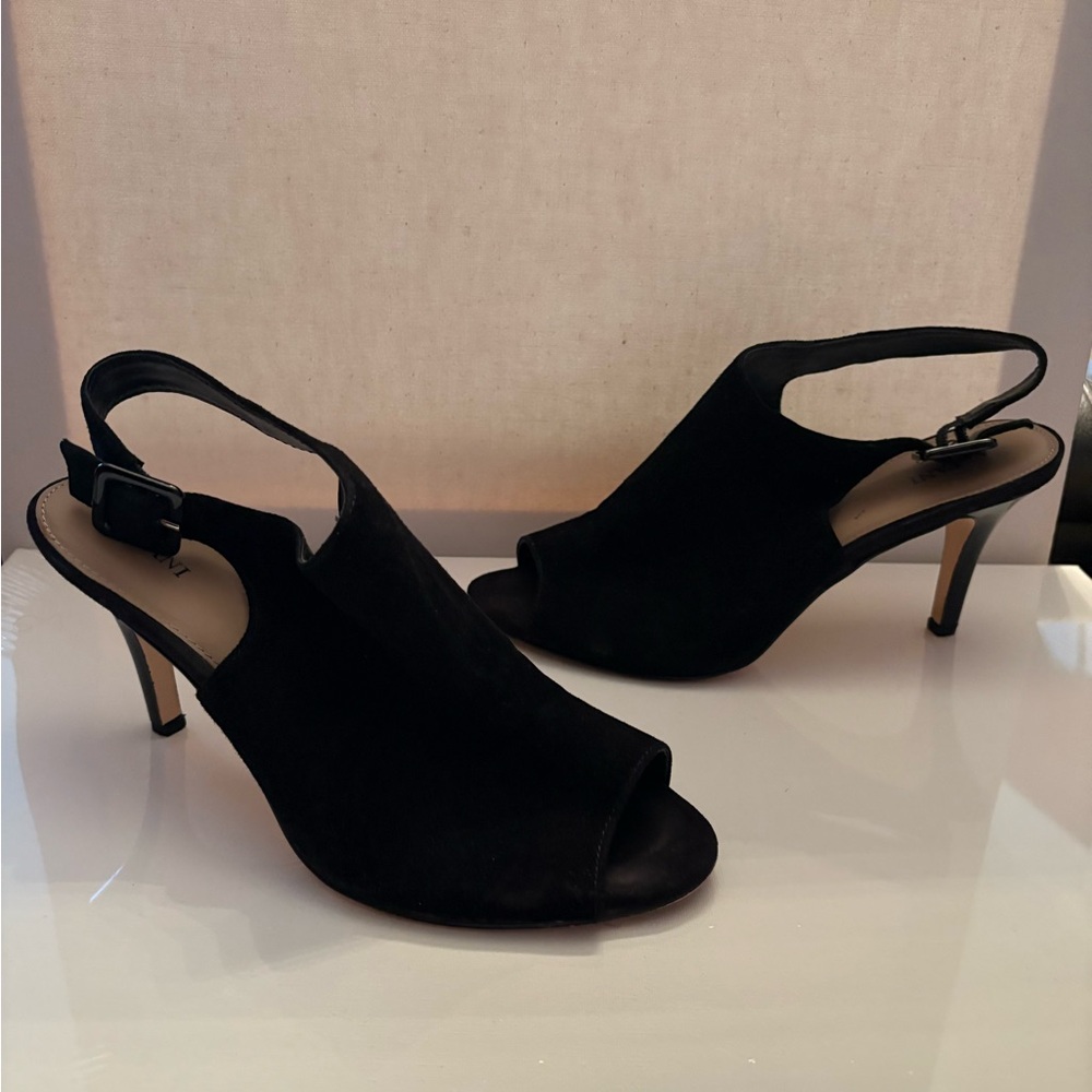 Elegant Black Women's Slingback Heels